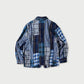 45R Ai Indigo Flannel Patchwork 908 4pocket Shirt