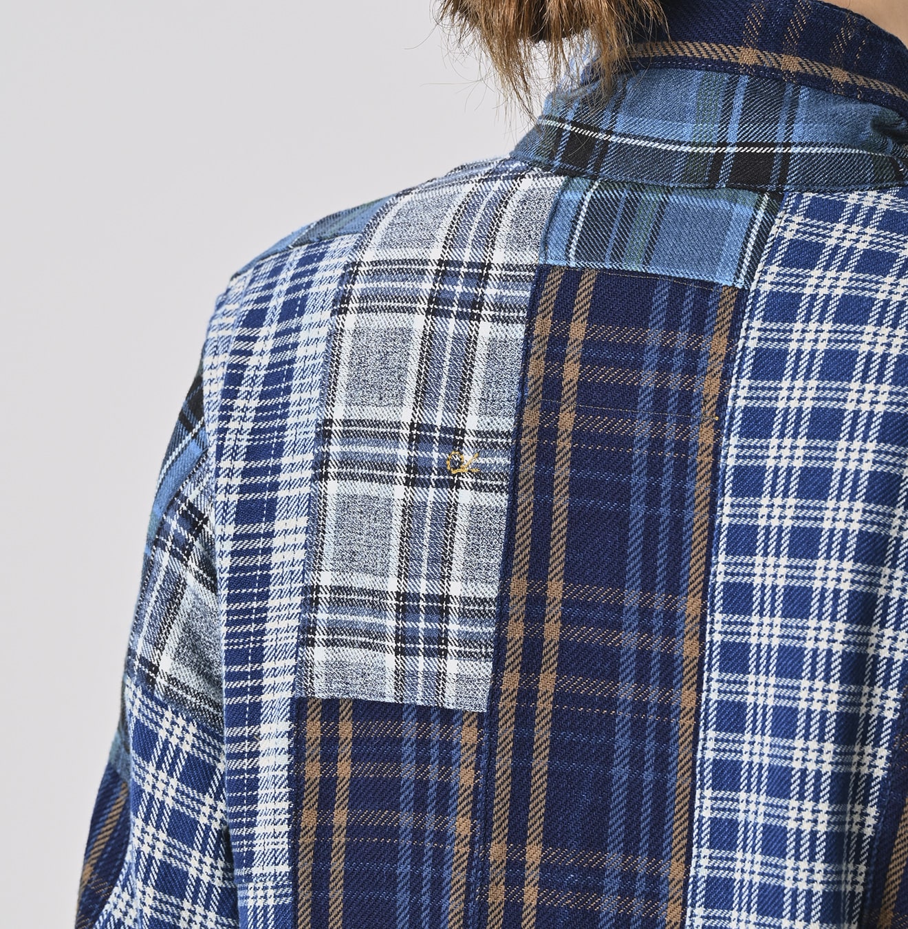 45R Ai Indigo Flannel Patchwork 908 4pocket Shirt