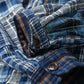 Ai Indigo Flannel Patchwork 908 4pocket Shirt (Size 4) - 45R by 45rpm studio