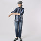 Ai Indigo Flannel Patchwork 908 4pocket Shirt (Size 4) - 45R by 45rpm studio