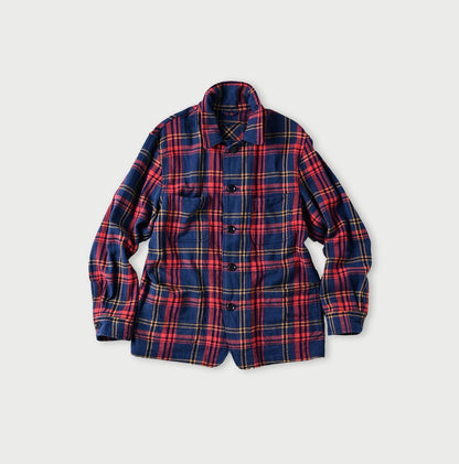 Flannel Patchwork 908 4-pocket Shirt (Size 3) - 45R by 45rpm studio