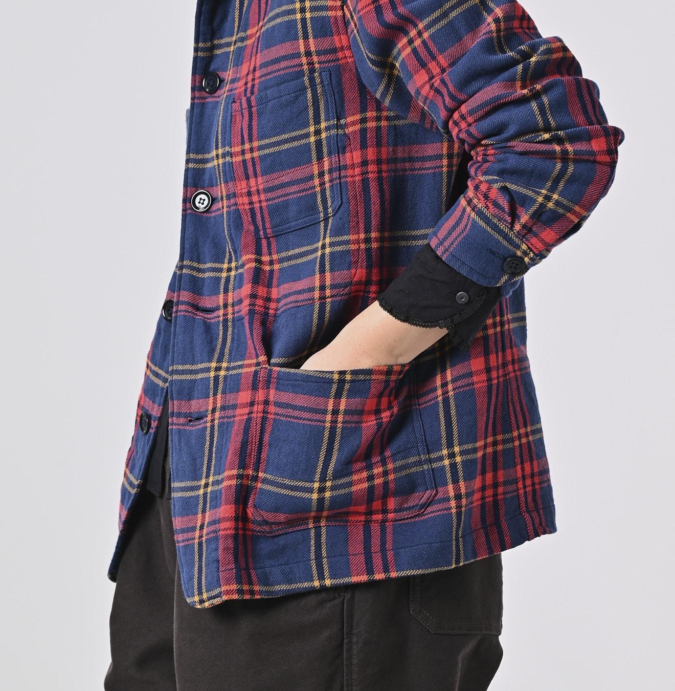 Flannel Patchwork 908 4-pocket Shirt (Size 3) – 45R GLOBAL