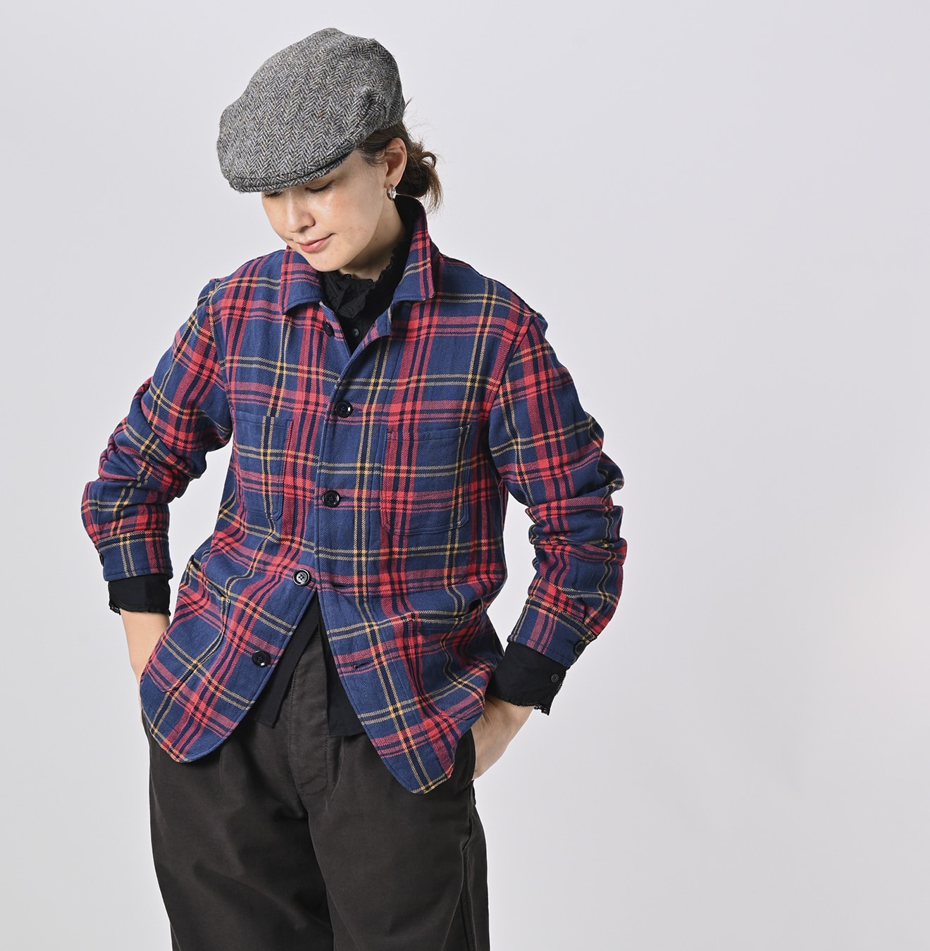 45R Flannel Patchwork 908 4-pocket Shirt