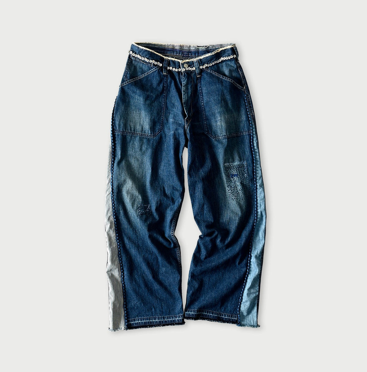 45R Mugihiko Denim 908 Appare Happy Sashiko Painter