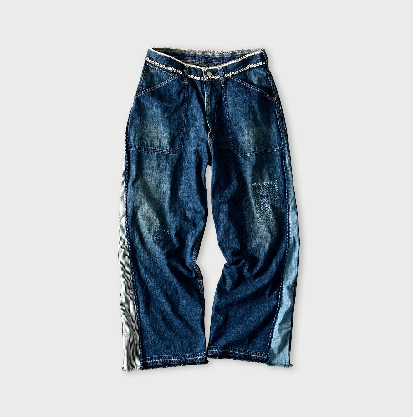 45R Mugihiko Denim 908 Appare Happy Sashiko Painter