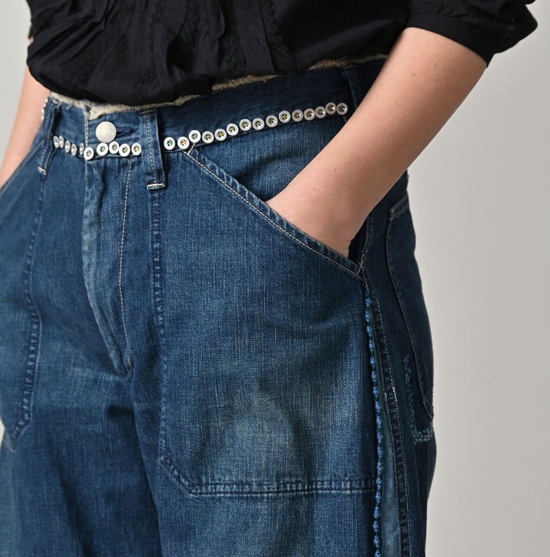 45R Mugihiko Denim 908 Appare Happy Sashiko Painter