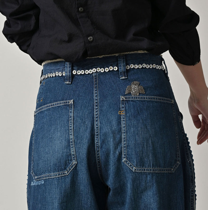 45R Mugihiko Denim 908 Appare Happy Sashiko Painter