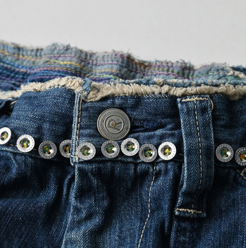 45R Mugihiko Denim 908 Appare Happy Sashiko Painter