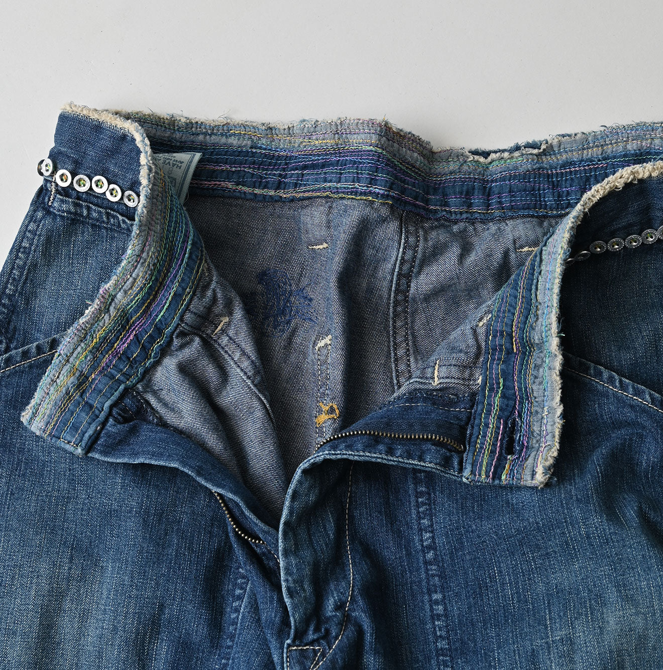 45R Mugihiko Denim 908 Appare Happy Sashiko Painter