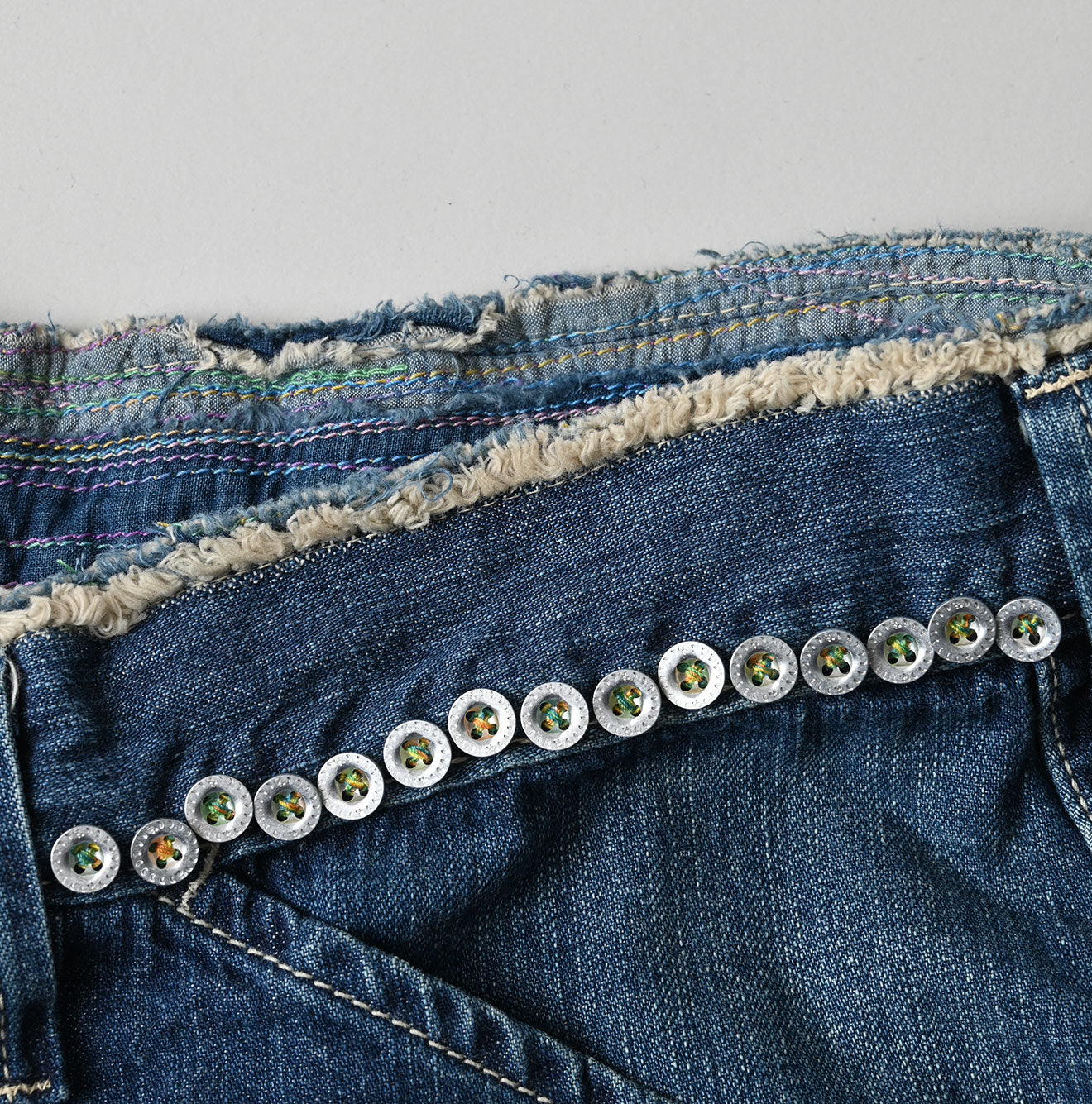 45R Mugihiko Denim 908 Appare Happy Sashiko Painter