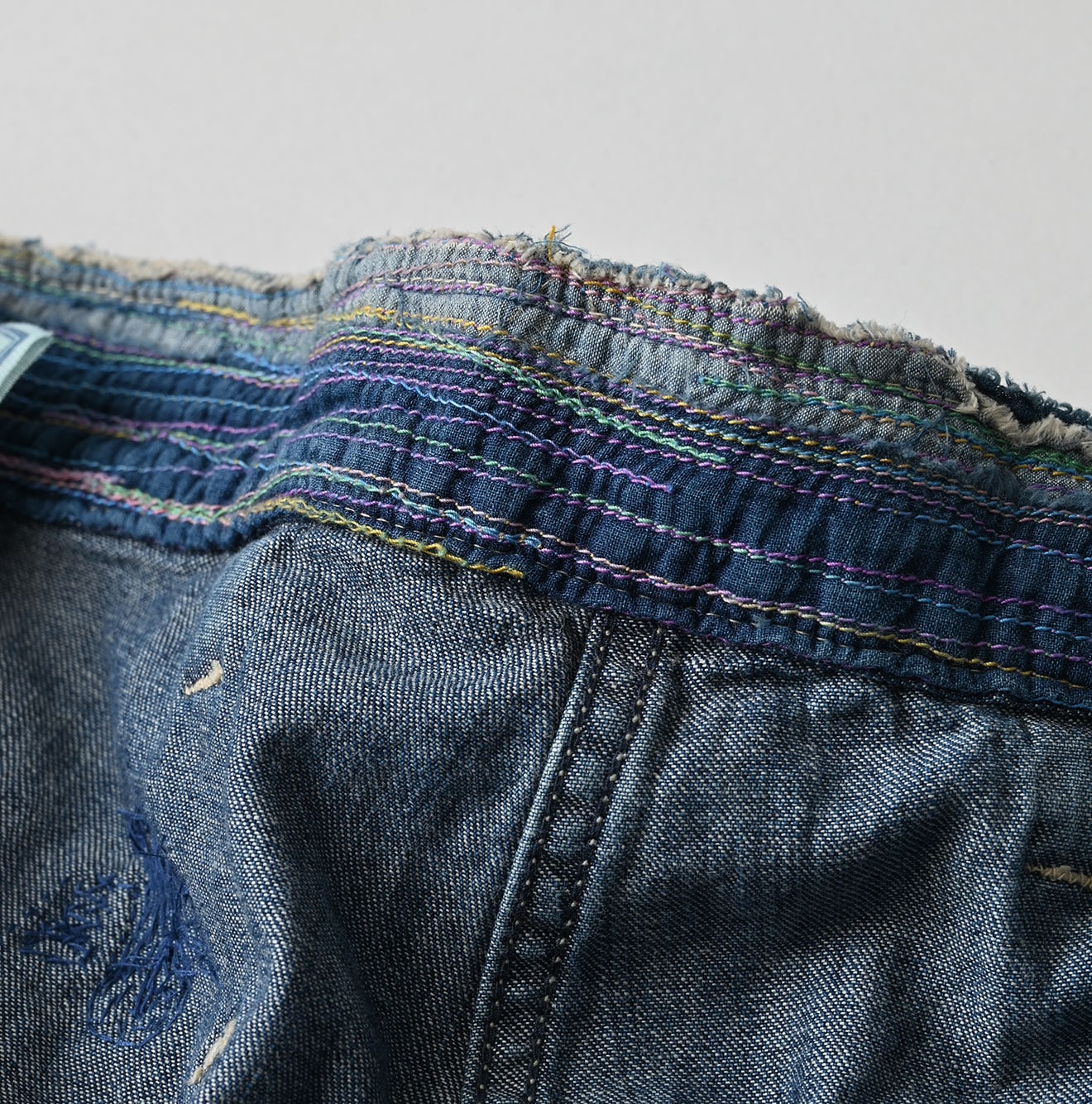 45R Mugihiko Denim 908 Appare Happy Sashiko Painter