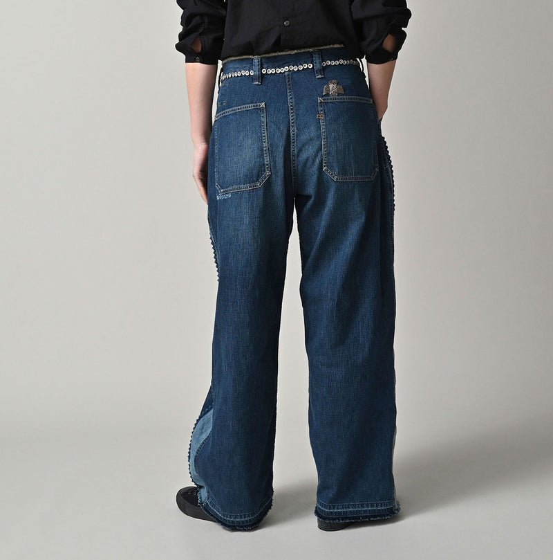 45R Mugihiko Denim 908 Appare Happy Sashiko Painter