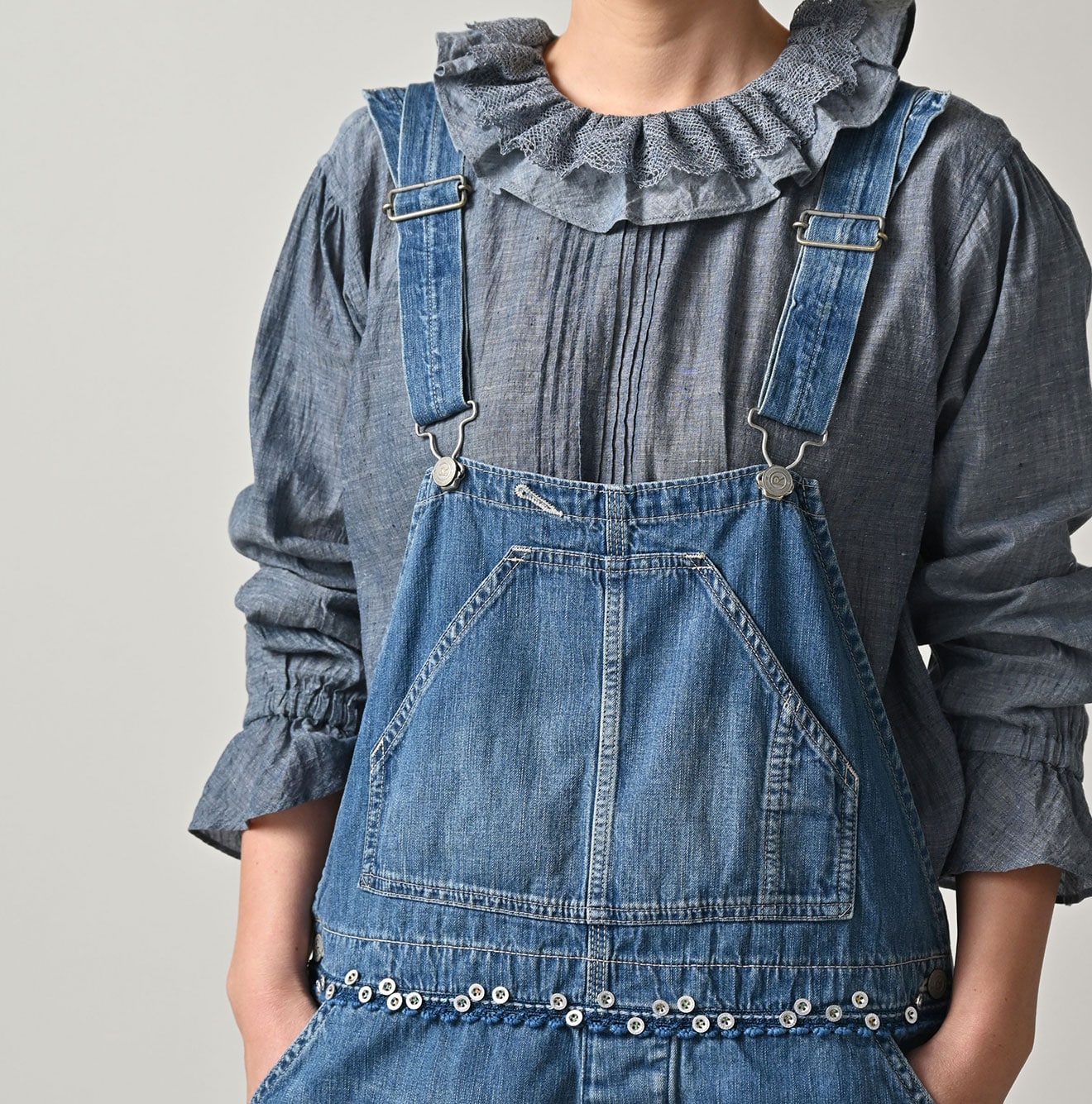 45R Mugihiko Denim 908 Appare Happy Ocean Sail Overall
