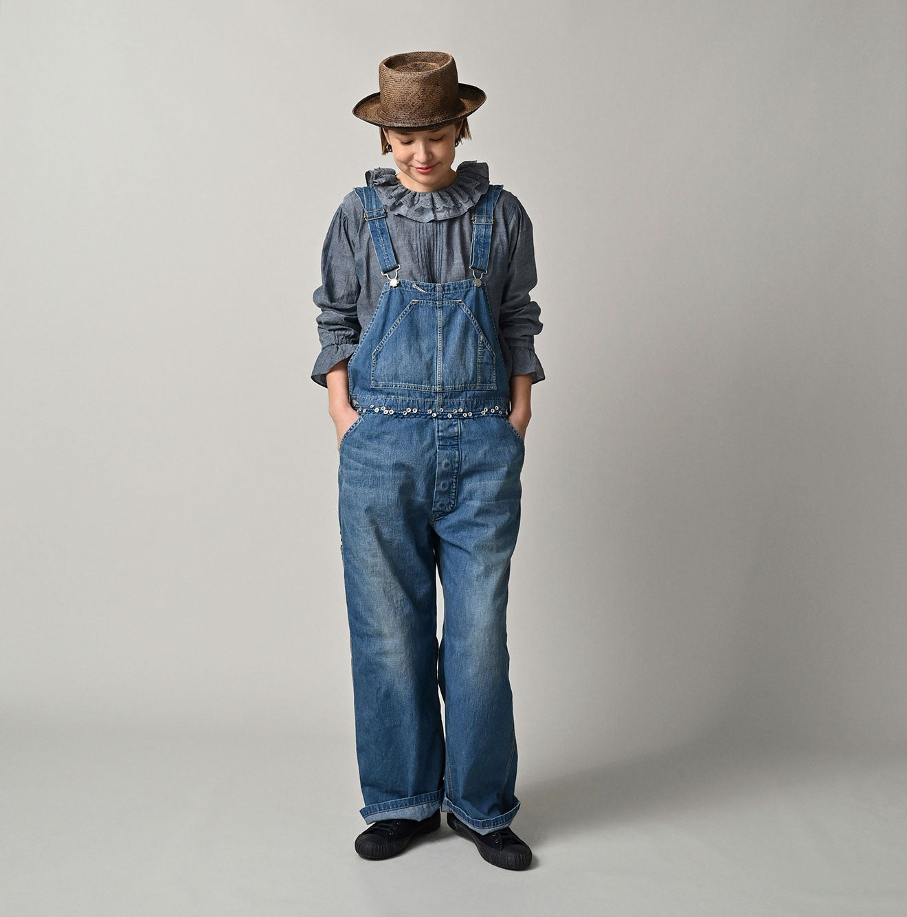 45R Mugihiko Denim 908 Appare Happy Ocean Sail Overall
