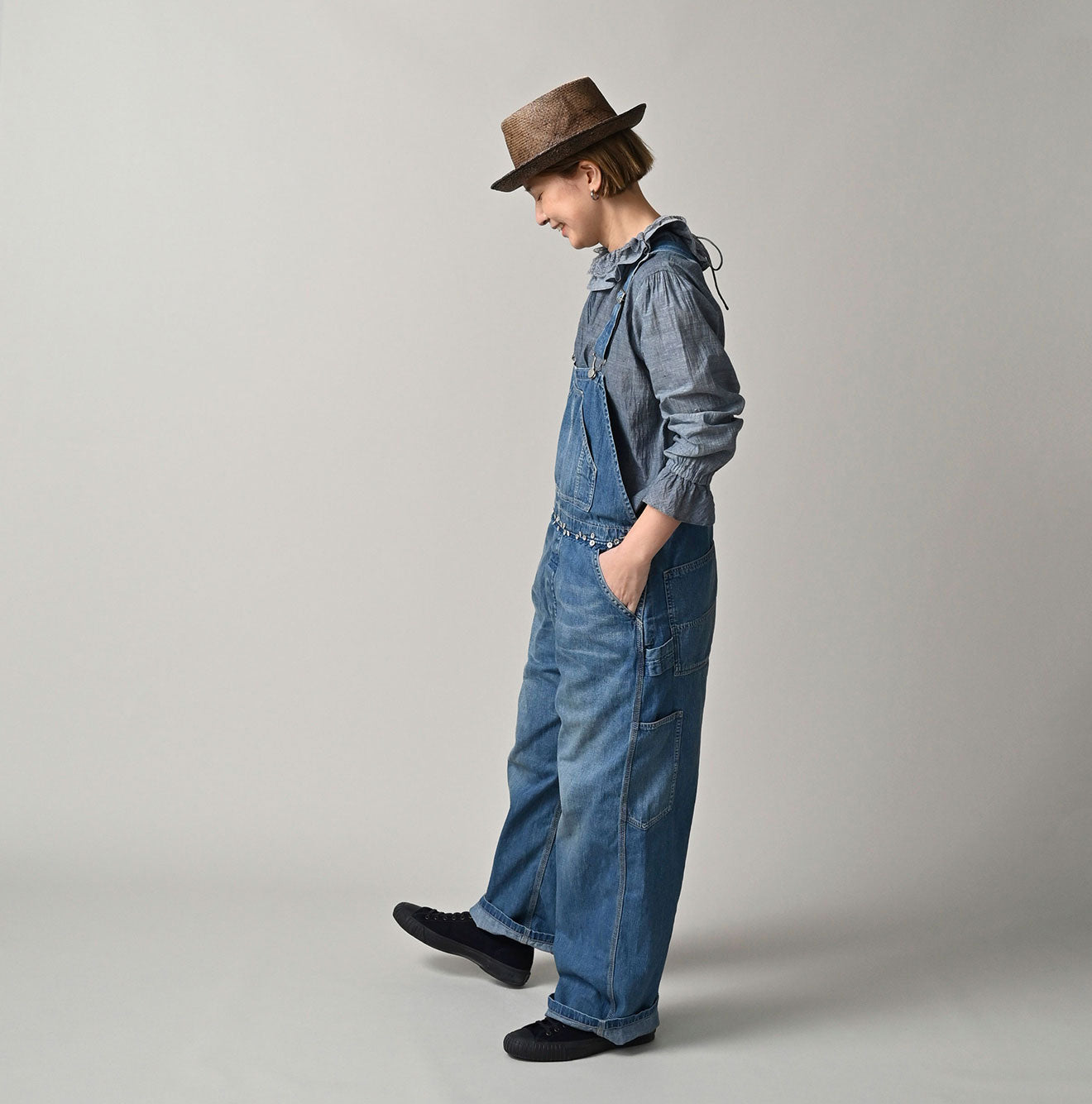 45R Mugihiko Denim 908 Appare Happy Ocean Sail Overall