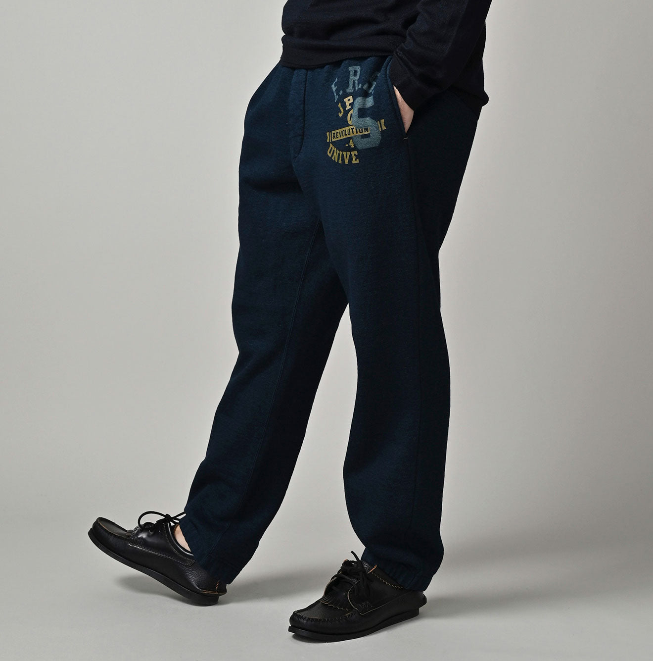 45R Indigo Heritage Cotton Fleece Sweat Pants