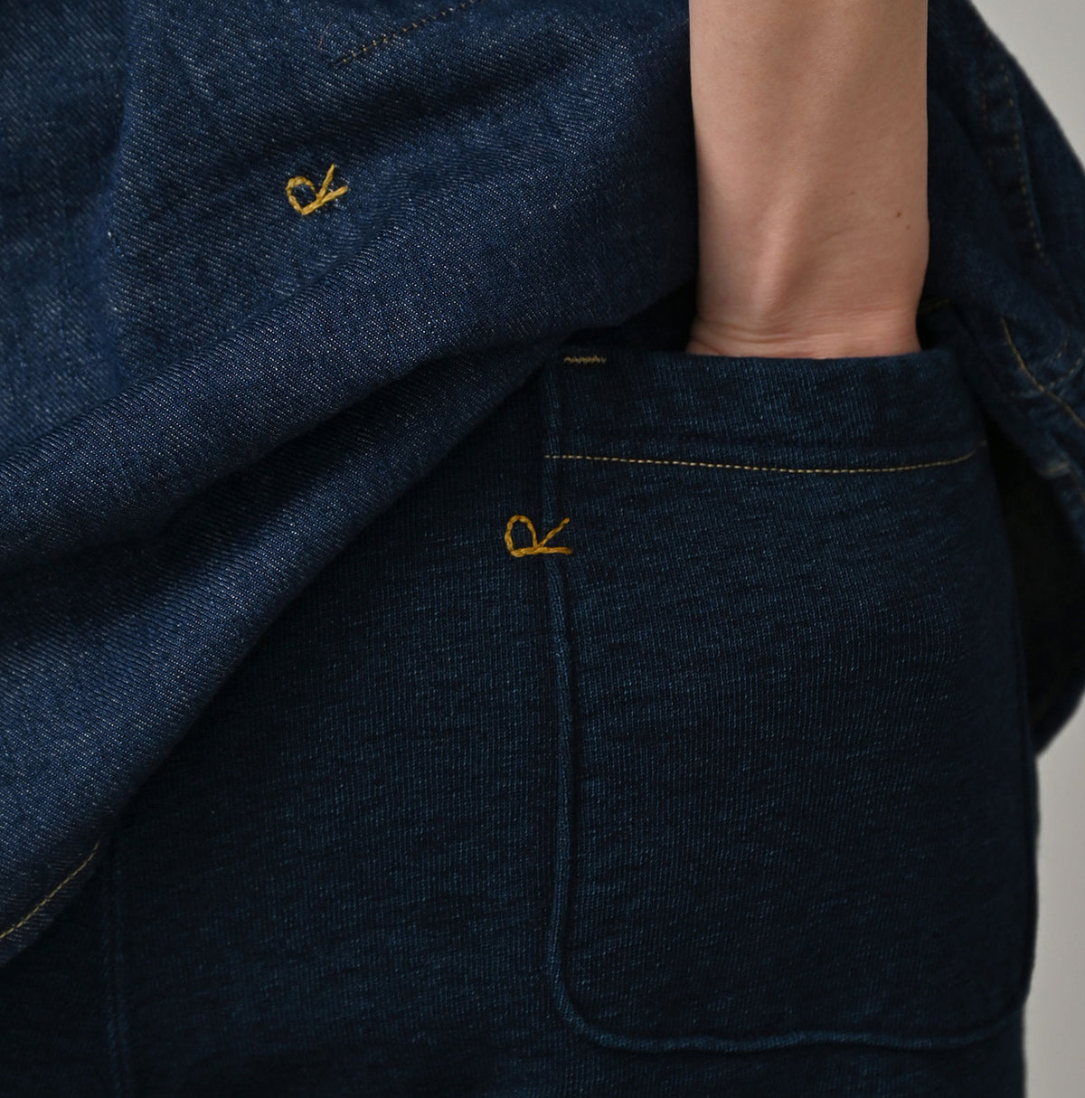 45R Indigo Heritage Cotton Fleece Sweat Pants