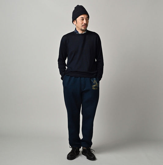 45R Indigo Heritage Cotton Fleece Sweat Pants