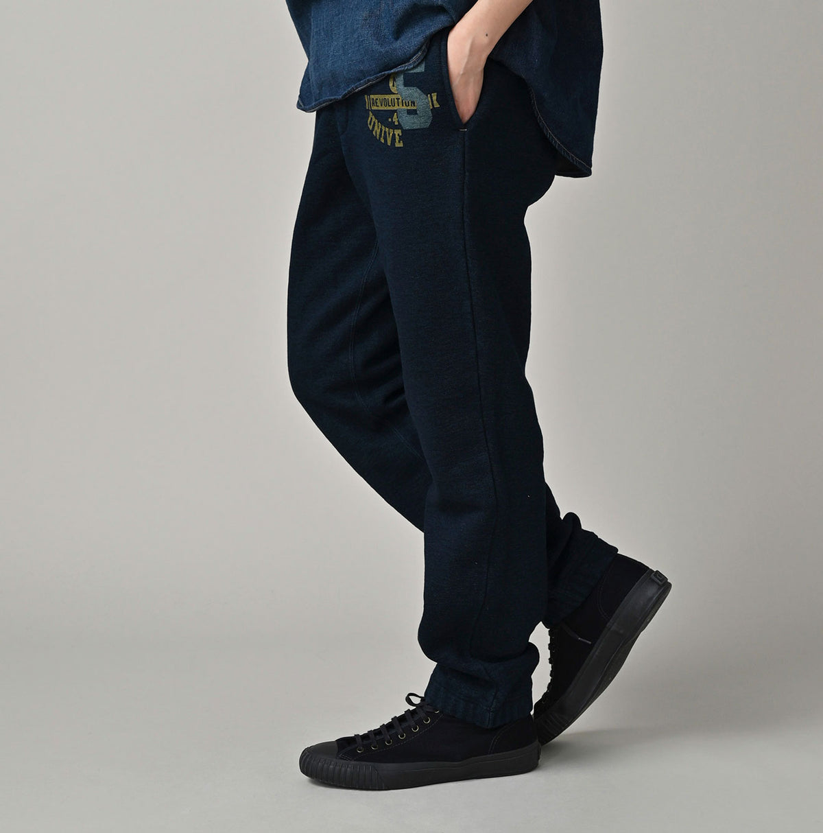 45R Indigo Heritage Cotton Fleece Sweat Pants