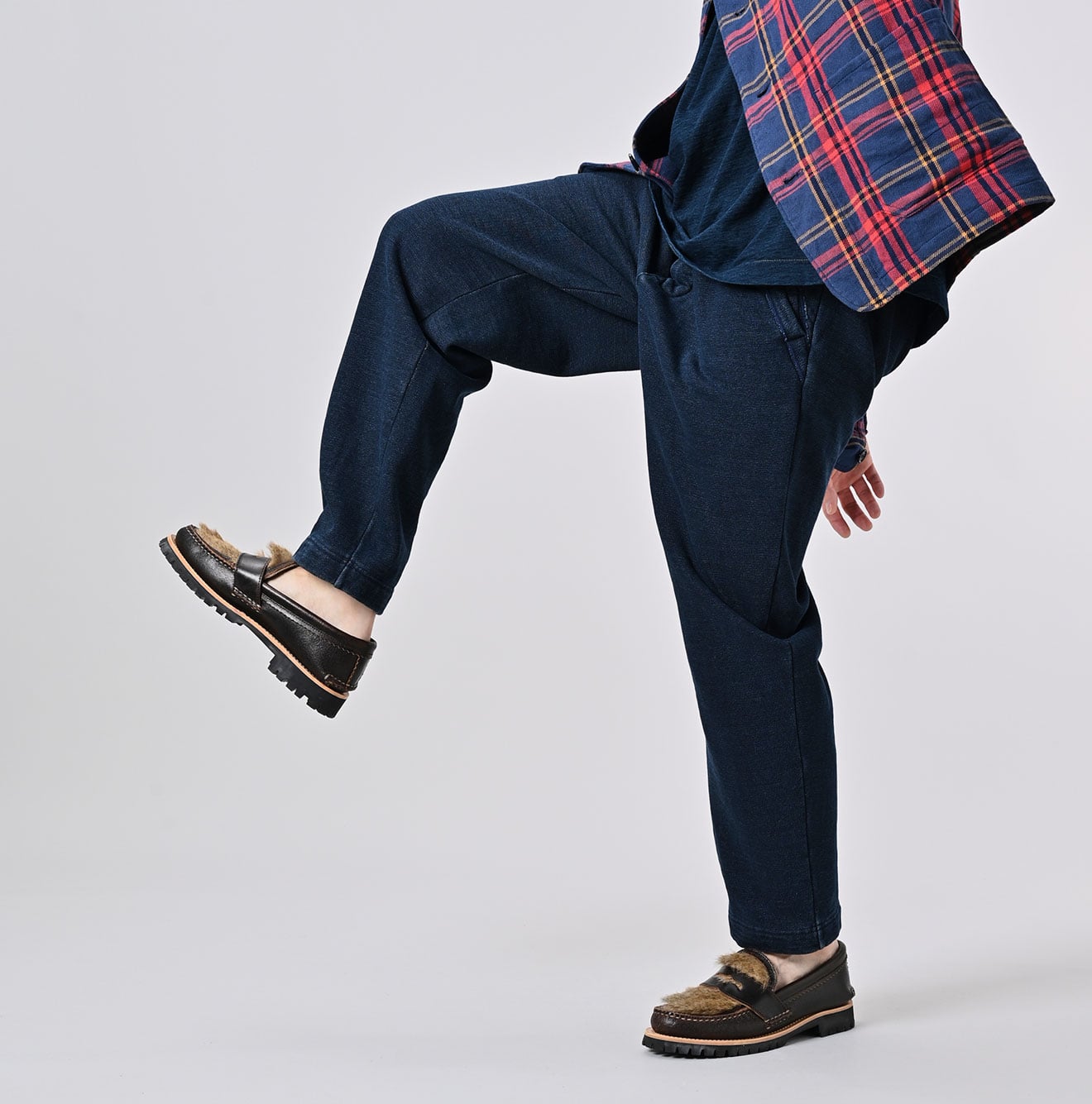 45R Indigo Cotton Fleece 908 Crosby Pants