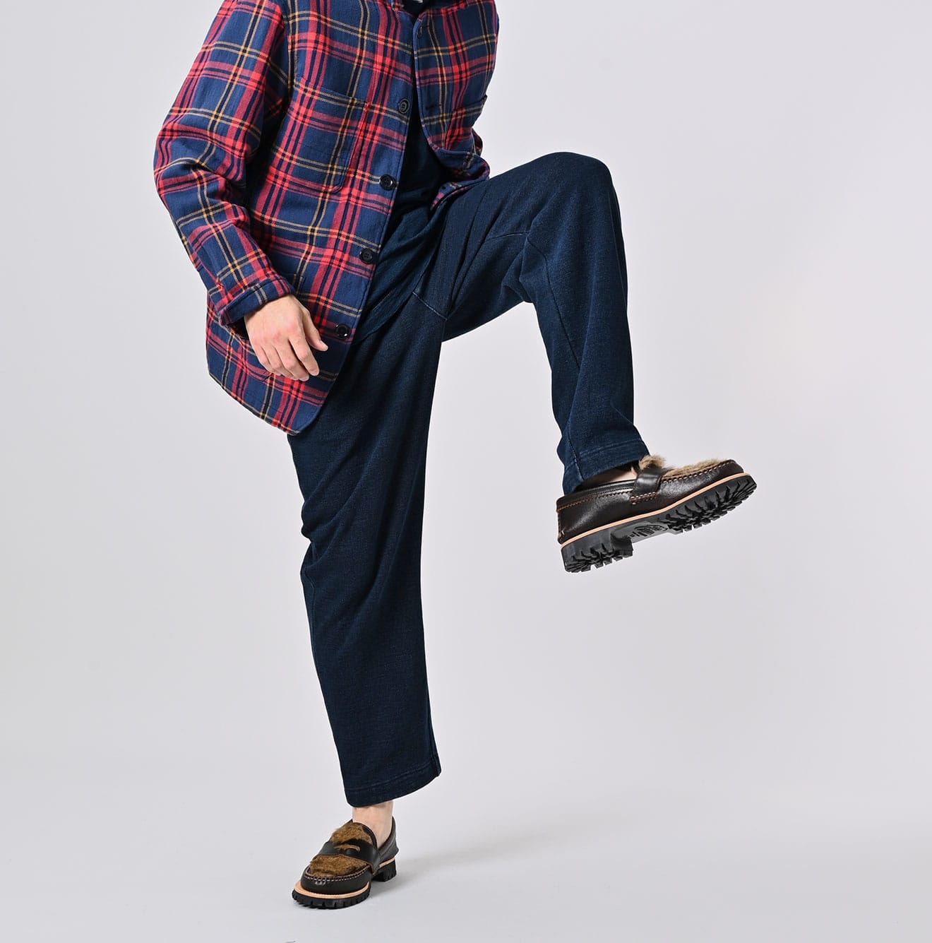 45R Indigo Cotton Fleece 908 Crosby Pants