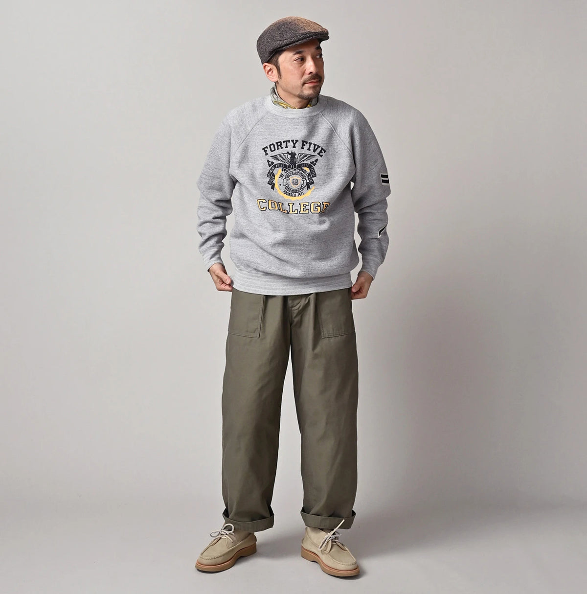 45R Cotton Fleece 908 Ocean Sweat (Top-dyed) - Image 3