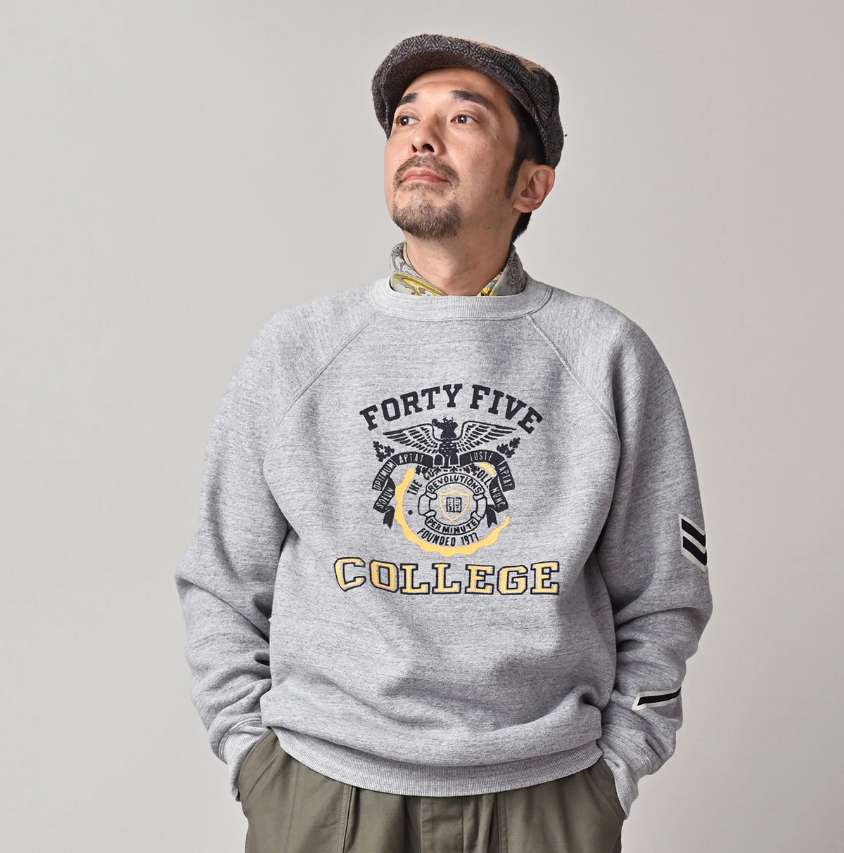 45R Cotton Fleece 908 Ocean Sweat (Top-dyed) - Image 7
