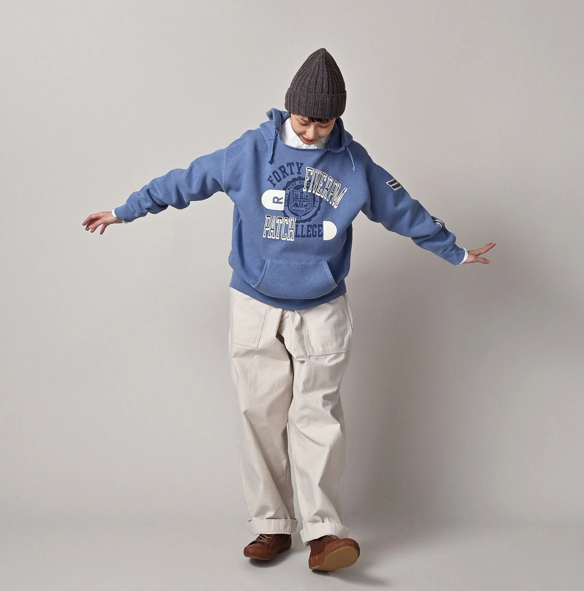 45R Cotton Fleece 908 Ocean Hoodie - Image 2