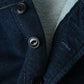 45R Indigo Cotton Fleece 908 Henley