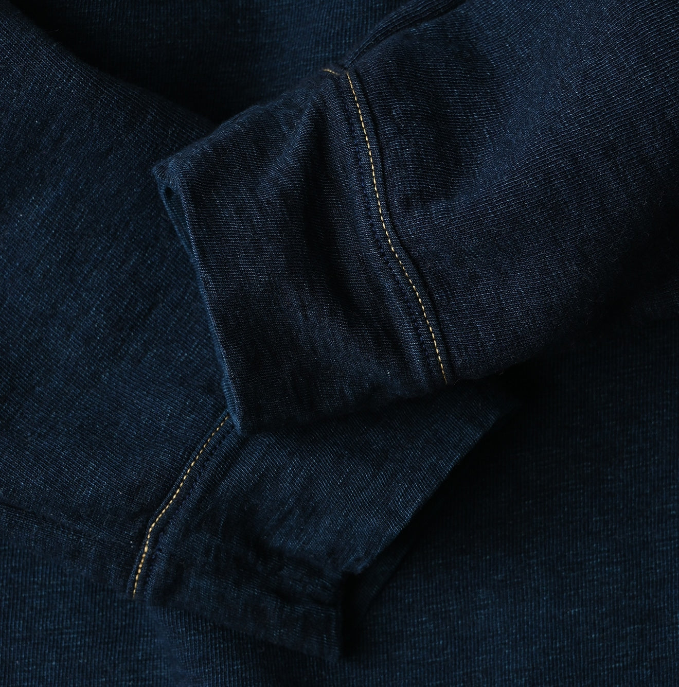 45R Indigo Cotton Fleece 908 Henley