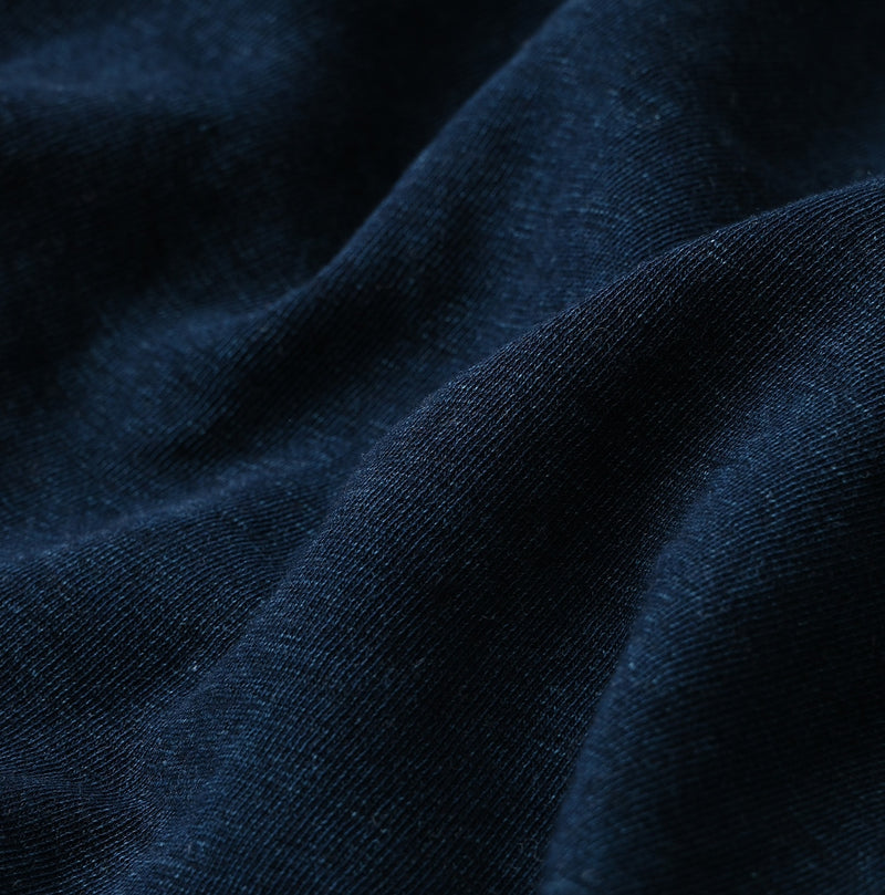 45R Indigo Cotton Fleece 908 Henley - Image 19