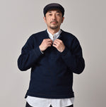 45R Indigo Cotton Fleece 908 Henley