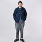 45R Indigo Cotton Fleece 908 8-knot Shawl Blouson