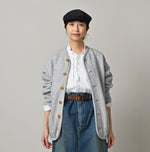 45R Heritage Cotton Fleece 908 Binder Cardigan (Top-dyed)