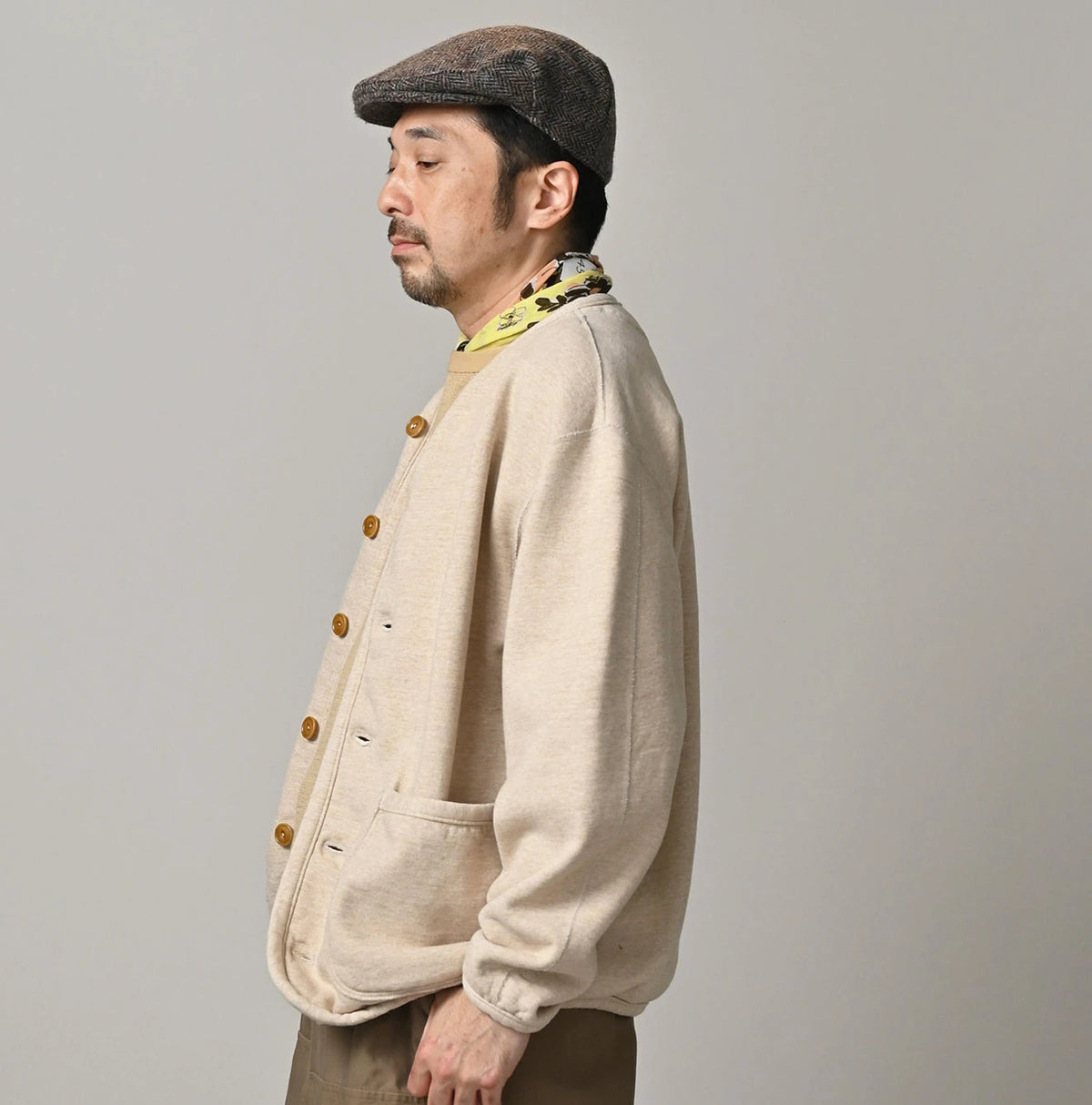 45R Heritage Cotton Fleece 908 Binder Cardigan (Top-dyed) - Image 9
