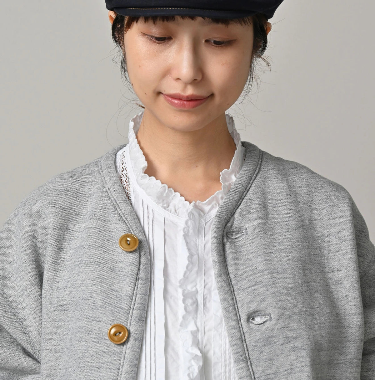 45R Heritage Cotton Fleece 908 Binder Cardigan (Top-dyed) - Image 11