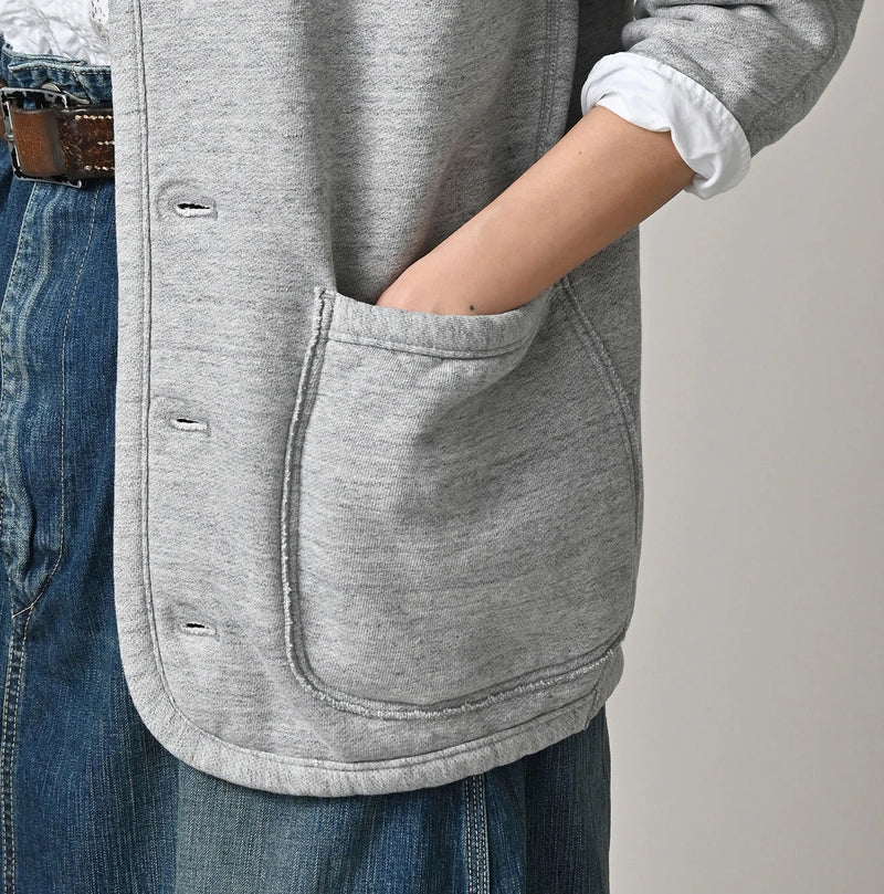45R Heritage Cotton Fleece 908 Binder Cardigan (Top-dyed) - Image 12