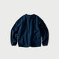 45R Indigo Heritage Cotton Fleece Binder Cardigan