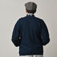 45R Indigo Heritage Cotton Fleece Binder Cardigan
