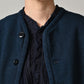 45R Indigo Heritage Cotton Fleece Binder Cardigan
