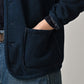 45R Indigo Heritage Cotton Fleece Binder Cardigan