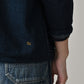 45R Indigo Heritage Cotton Fleece Binder Cardigan