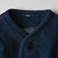45R Indigo Heritage Cotton Fleece Binder Cardigan