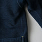 45R Indigo Heritage Cotton Fleece Binder Cardigan
