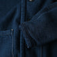 45R Indigo Heritage Cotton Fleece Binder Cardigan
