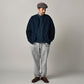 45R Indigo Heritage Cotton Fleece Binder Cardigan