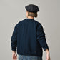 45R Indigo Heritage Cotton Fleece Binder Cardigan