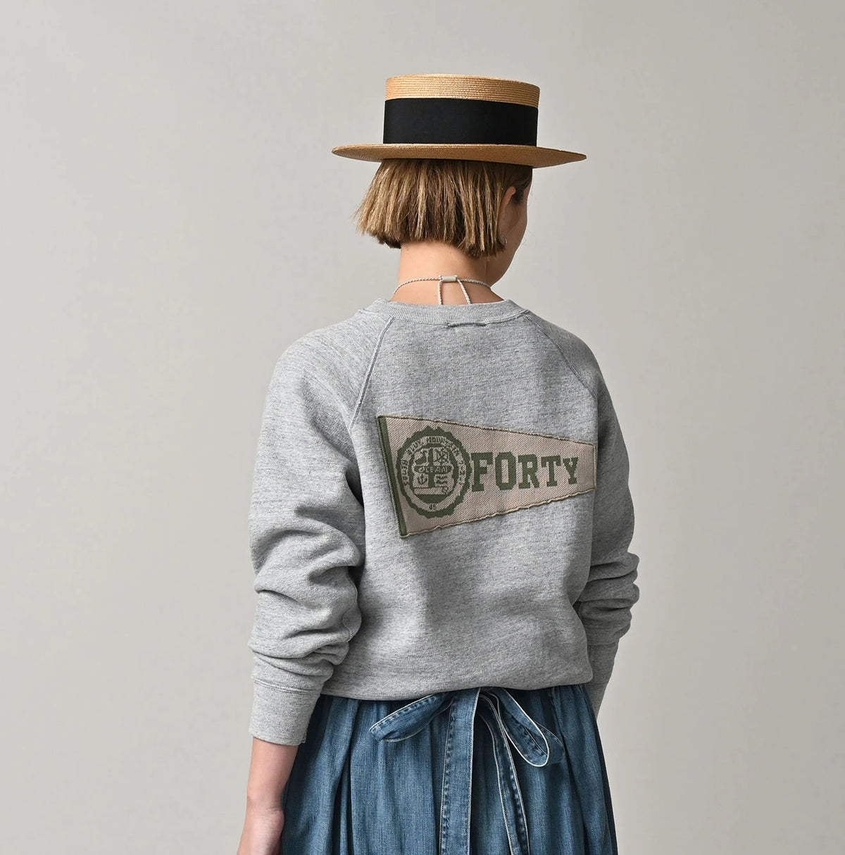 45R Cotton Fleece 908 Patch Sweat - Image 6