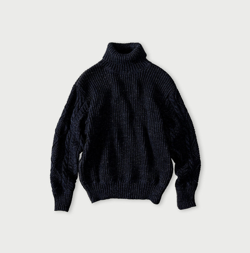 45R Indigo Tamatebako Turtleneck - Image 2