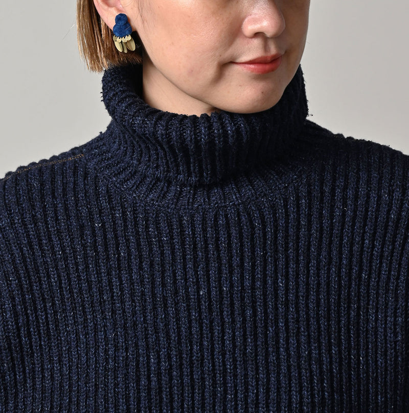45R Indigo Tamatebako Turtleneck - Image 11